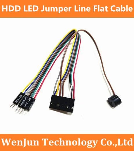 

Integration Host Speaker Reset & Power Switch HDD LED Jumper Line Flat Cable Replace Q-Connector For Mainboard PC DIY