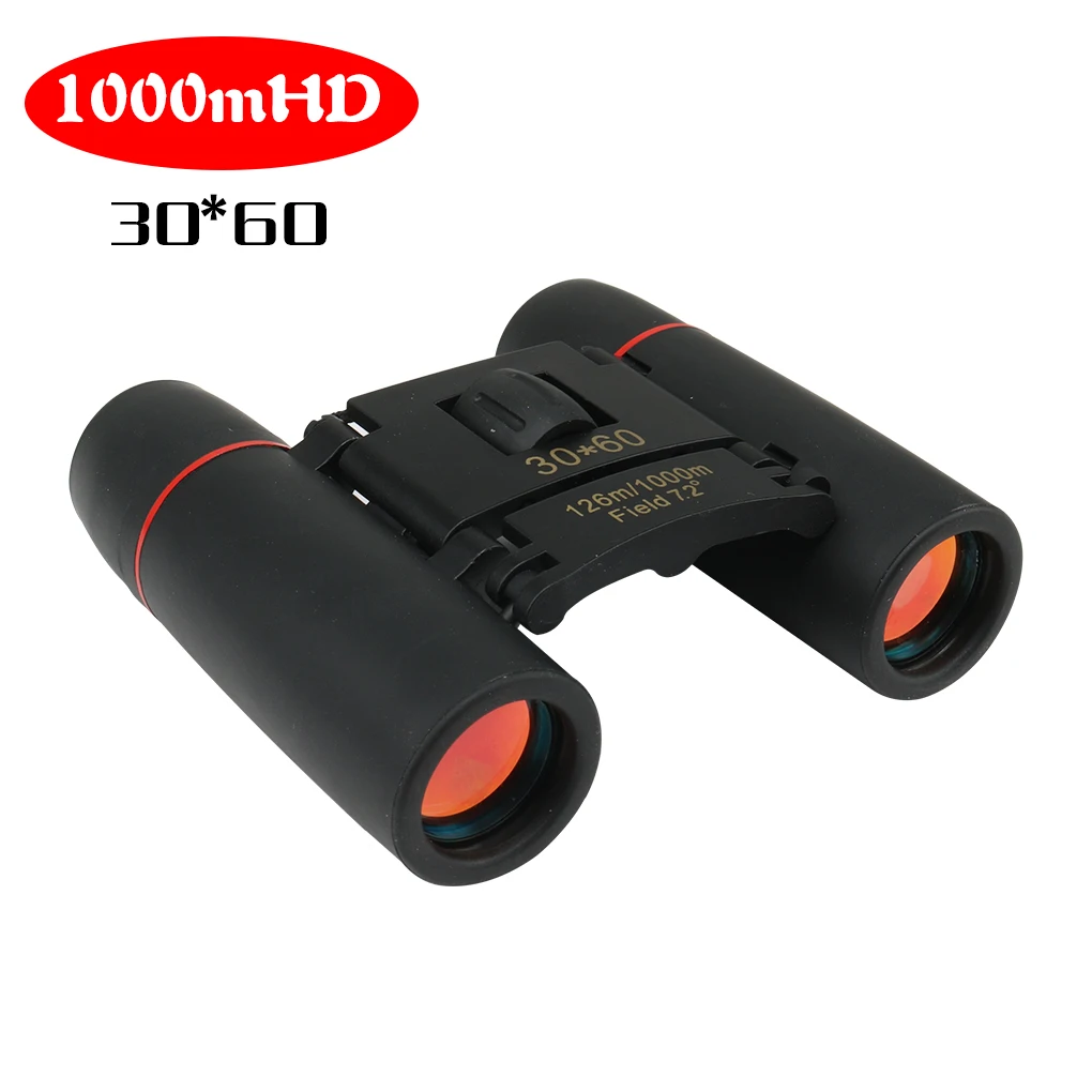 

Portable Mini zoom Telescope 30x60 Day and Night Camping Travel Vision Spotting Scope 126m/1000m Optical Binoculars Telescope