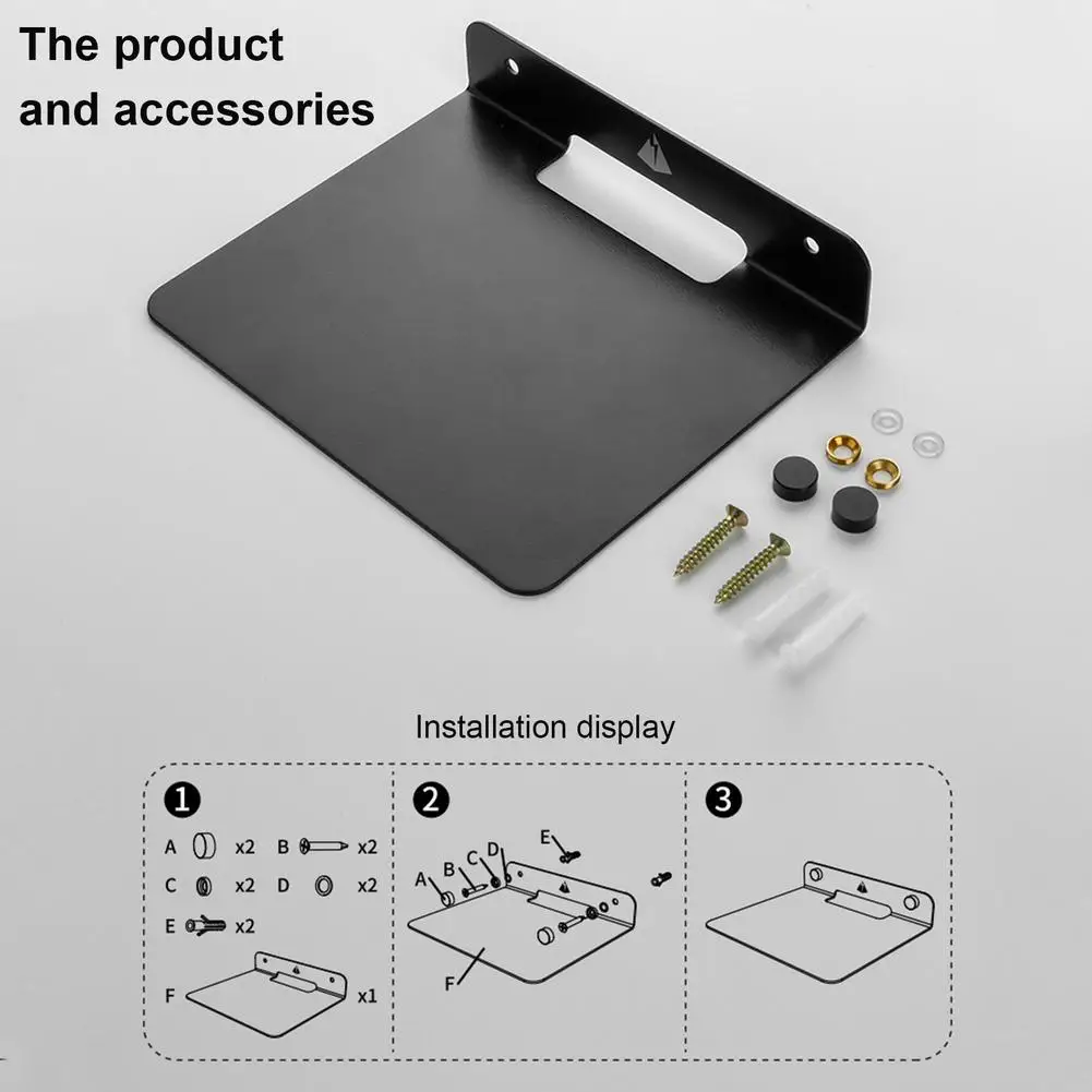 Wall Shelf Speaker Stand, Small Wall Shelf Speaker Mount For Bluetooth-compatible Speaker, Cell Phones, Toy Display Shelf