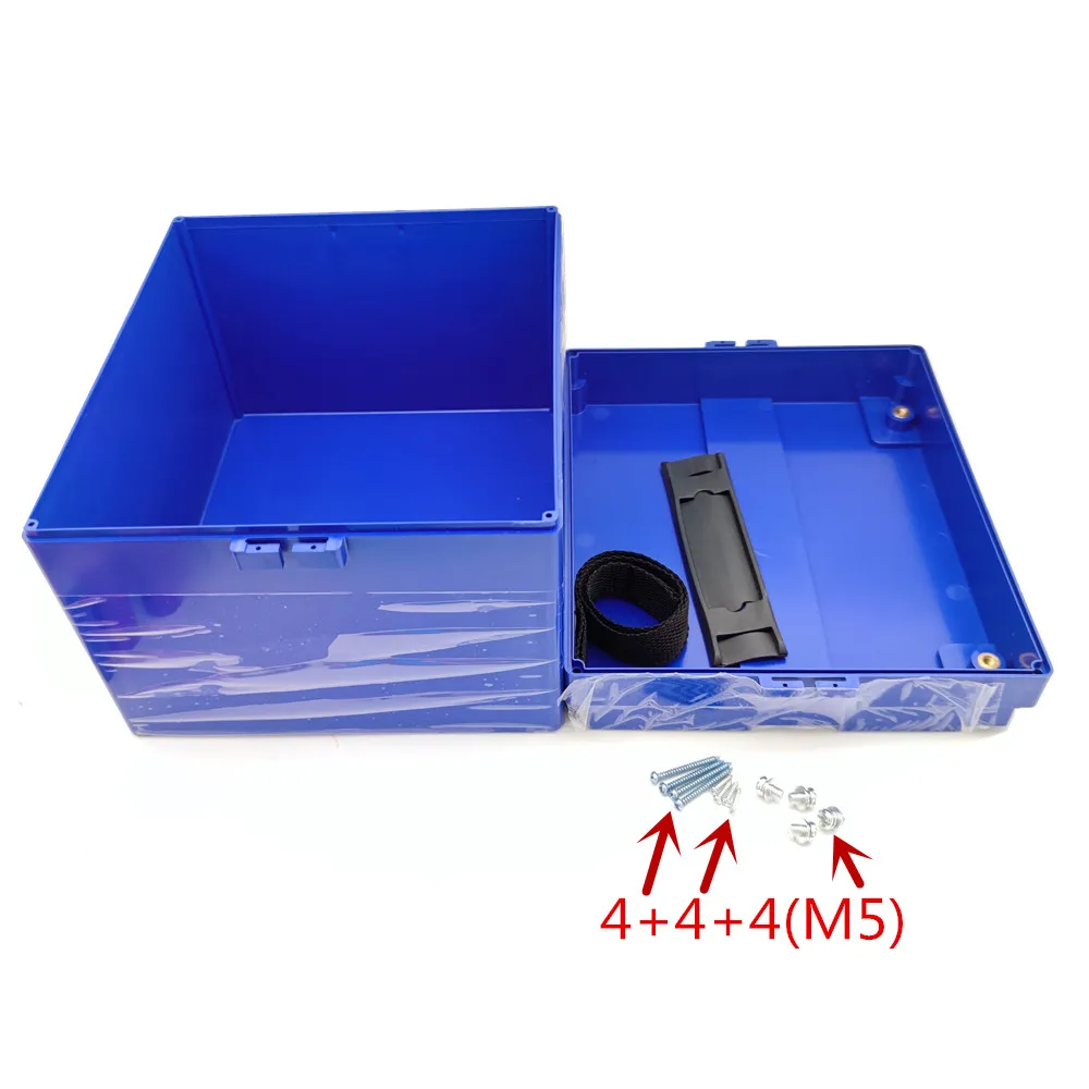 12V 24V 36V 48V 60V 20Ah 30Ah LiFePo4 LiMn2O4 LiCoO2  Battery Stroage Box 21700 32650 Plastic Case For Electric Motorcycle Ebike