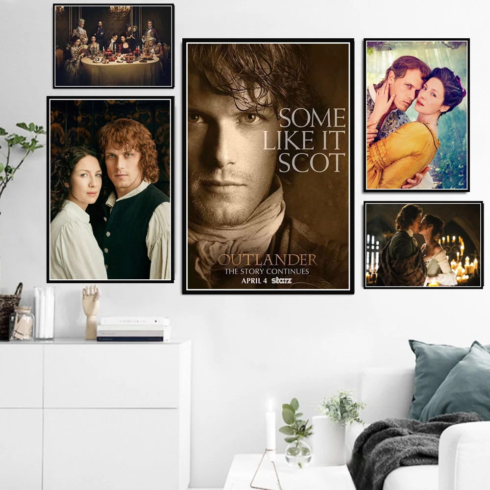 New Outlander TV Series Show Movie Character Poster And Prints Canvas Oil Painting Art Wall Pictures Home Decor view 2
