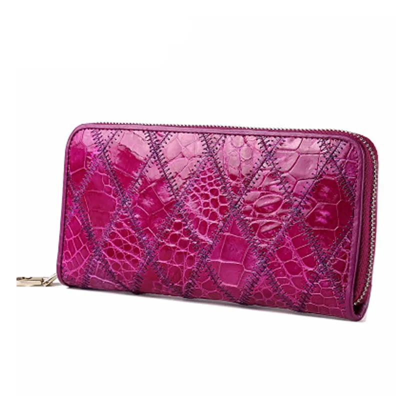 xiangdongdong women handbags Thailand Crocodile leather women clutch bag factory direct women's bag single zip leather wallet