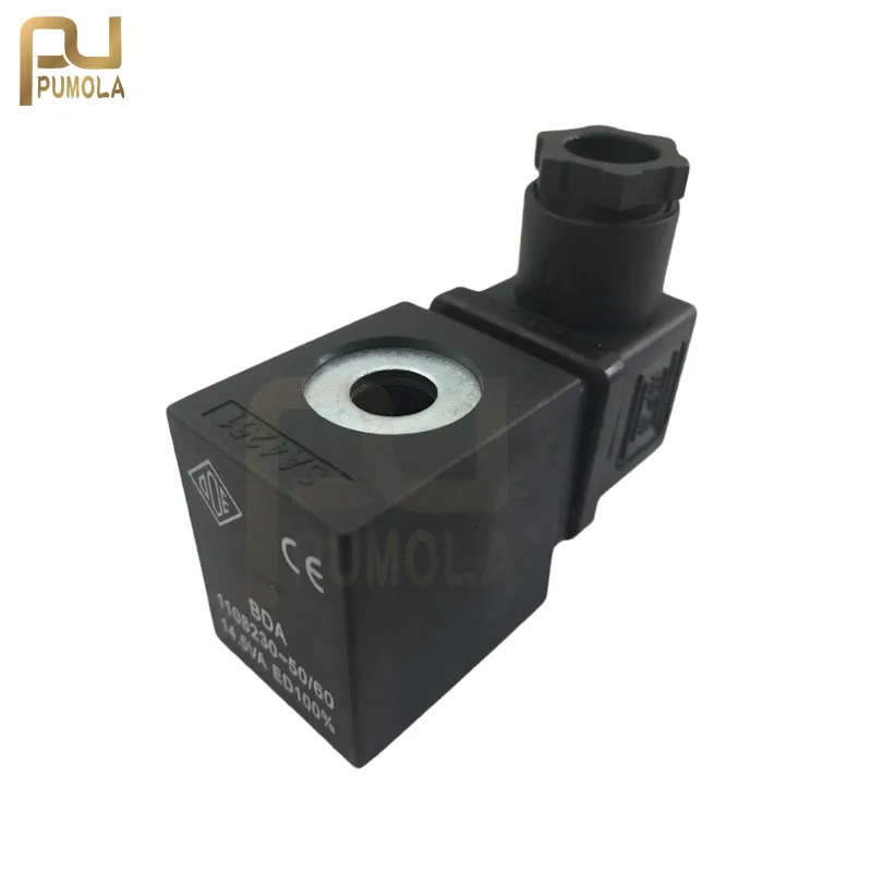 ODE Solenoid Valve Coil BDA 220V/230V 14.5VA/8W SA4251 Large Hole 13mm Small Hole 10mm Height 39mm 12V 24V 110V