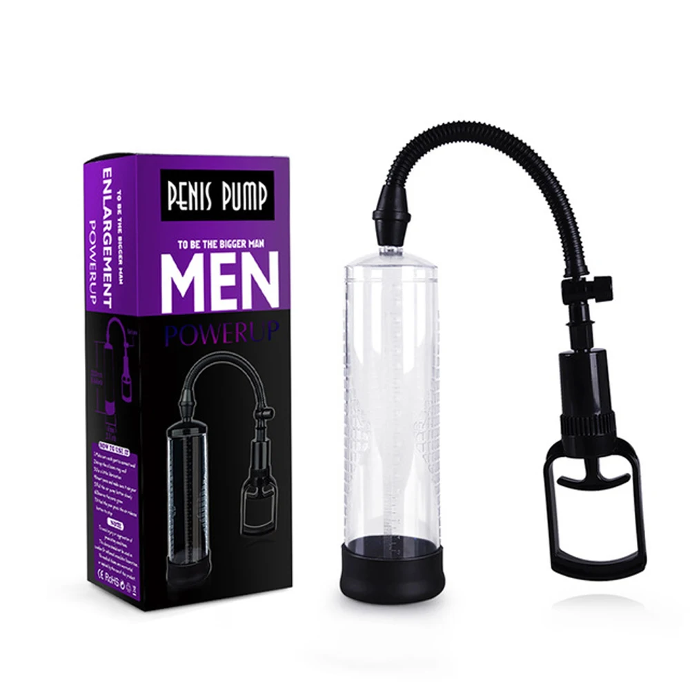 Enlarge Penis Pump Sex Toys for Men Penis Bigger Growth Pumps Penis Extender Enhancer No Vibrator Pump Male Masturbator