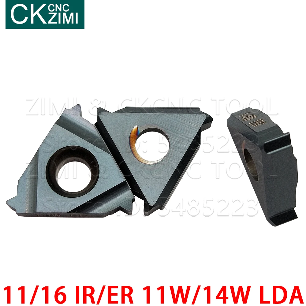 11IR 16IR 16ER 11W 14W LDA Inserti indicizzabili Threading Lama CNC Tornio Utensili di Tornitura Inserto In Metallo Duro per acciaio in acciaio e acciaio inox