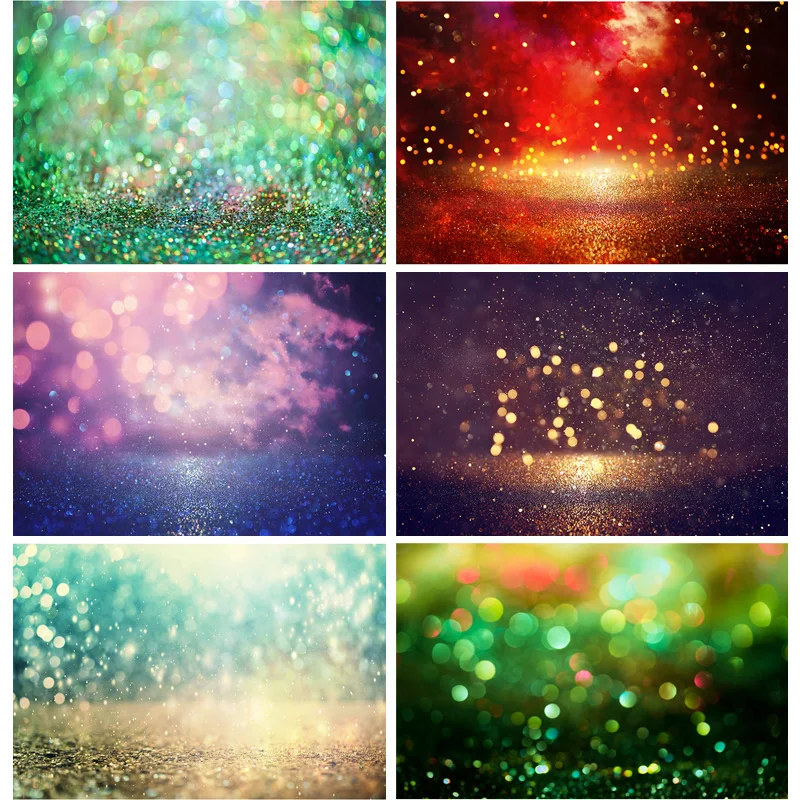 ZHISUXI Vinyl Custom Photography Backdrops Prop Glitter Facula Light Spot Theme Photography Background  2021318GBT-08