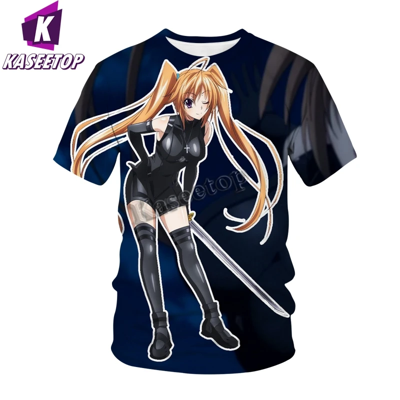 Anime High School DxD 3D Print T-Shirt Sexy Girl Streetwear Men Women Fashion Oversized T Shirt Tees Tops Male Clothing T251