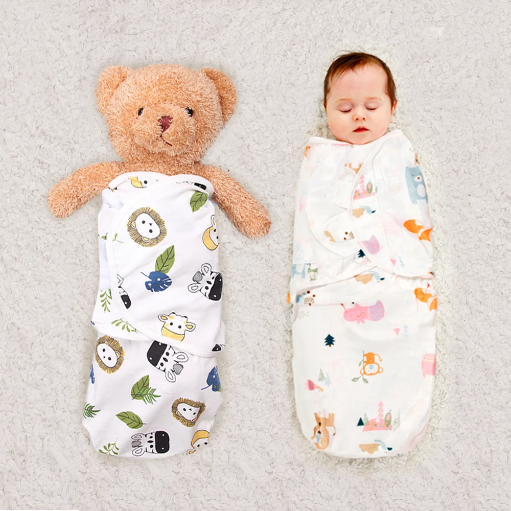 Newborn Baby Swaddle Wrap Parisarc 100% Cotton Soft Infant Newborn Baby Products Blanket & Swaddling Wrap Blanket Sleepsack