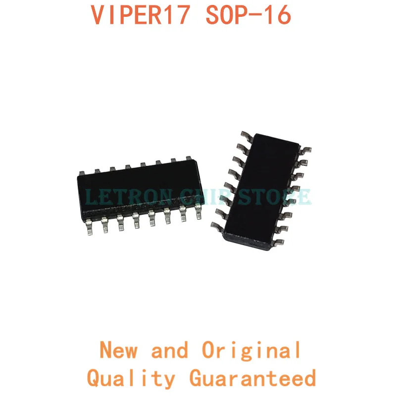 5PCS VIPER17 SOP16 VIPER17L SOP-16 VIPER17H SOP SOIC16 SOIC-16 SMD new and original IC Chipset