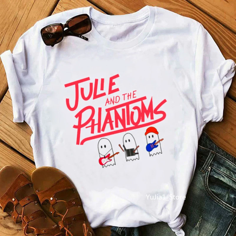 2024 Hot Sale Julie And The Phantoms Graphic Tshirts Women Funny Music Notes T Shirt Femme Harajuku Kawaii Clothes T-Shirt