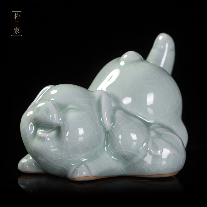 |spoil blessing pig ceramic tea pet desktop furnishing articles furnishing articles your porcelain piece can keep open