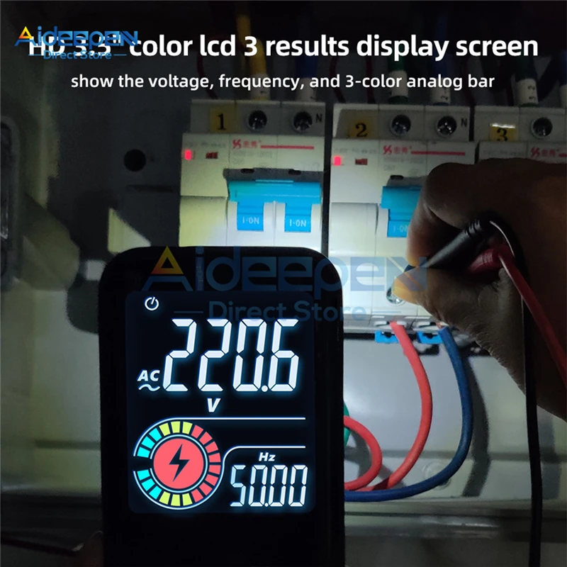 Multimètre numérique S11, écran LCD 3.5 ", 9999 T-RMS, DC, tension AC, puzzles itance, diode Ohm, multimètre NCV Hz, testeur de fil sous tension