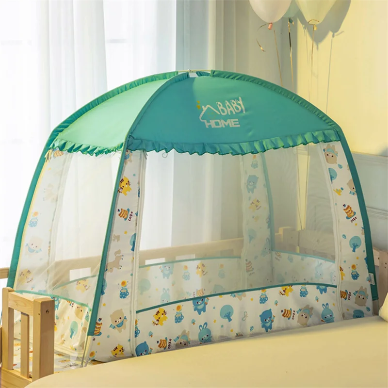 

Princess Baby Bedding Crib Netting Folding Baby Mosquito Nets For 0-3 Years Old Children Yurt Child Separate Bed Mosquito Net