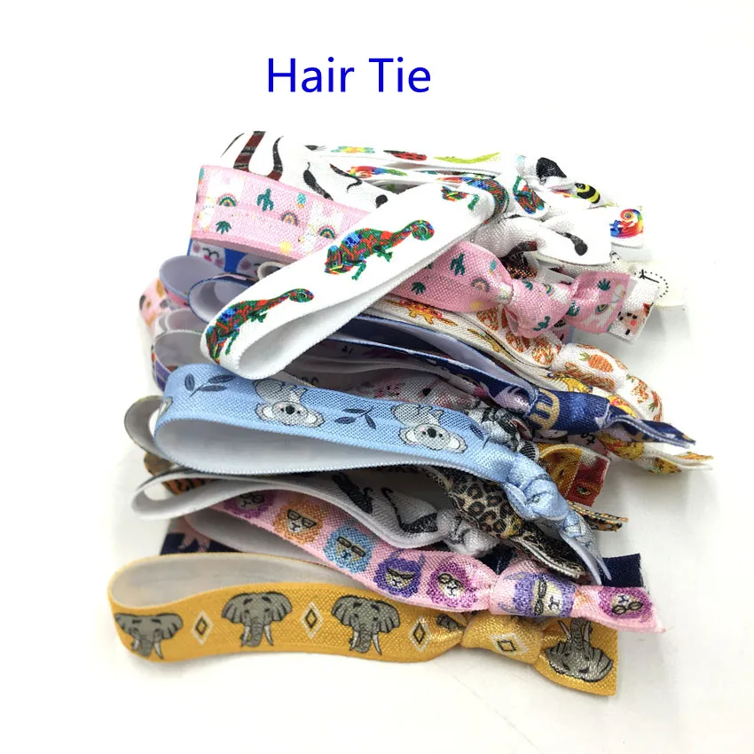 5yards 15mm Rabbit Cat Dog Flamingo Print Fold Over Elastic Ribbon For Sewing Hair Tie Strap Backpack Decoration Accessories