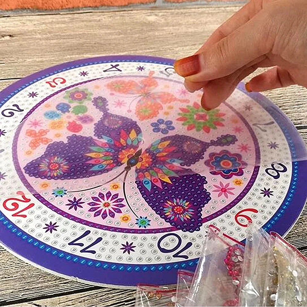 5D Diamond Painting Special Shaped Drill Clock Embroidery Art Diamond Mosaic Cross Stitch Kits Paiting Living Room Decorations