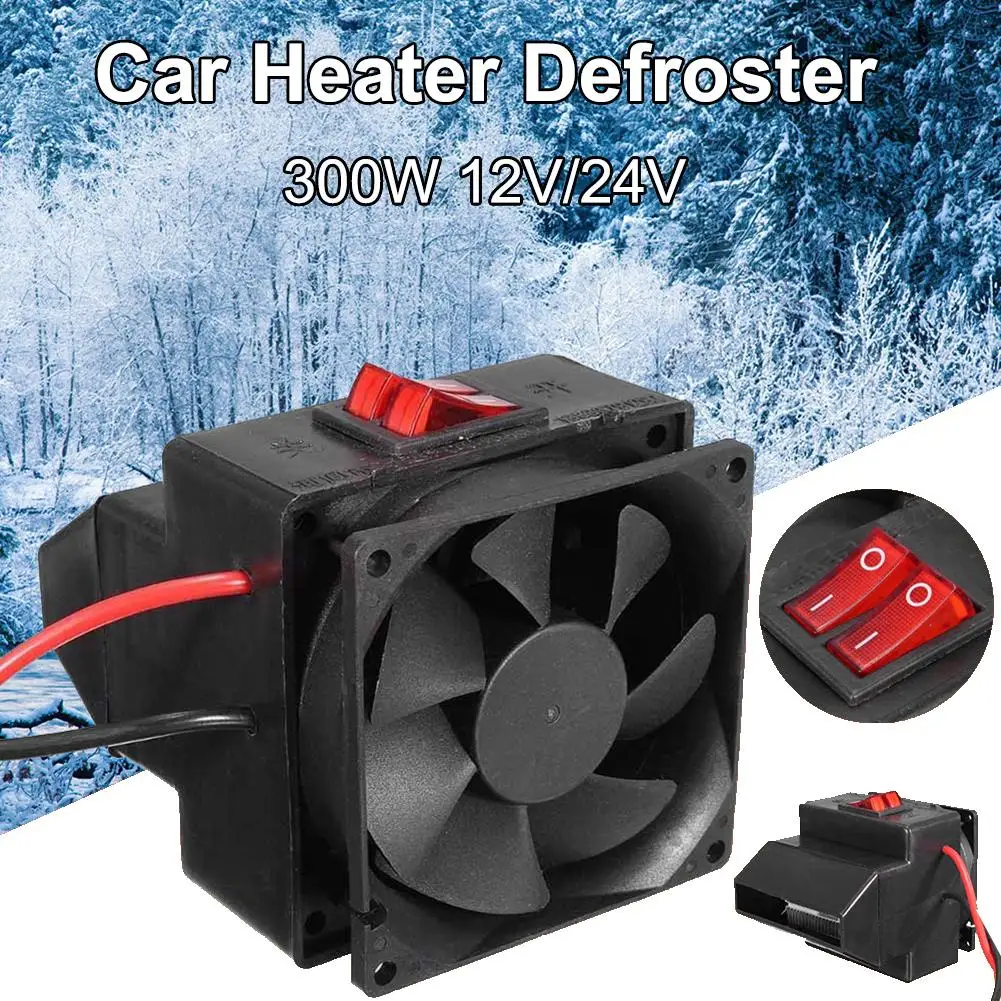 12V/24V 300W Winter Car Electric Heater Heating Fan Window Defroster Demister 2019