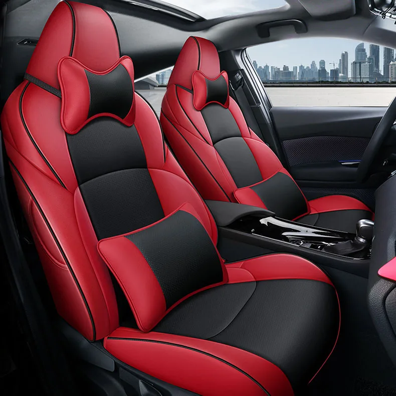 Custom car Seat Covers leather for TOYOTA C-HR IZOA chr Car Seat Covers for Cars Accessories auto accessories cover styling