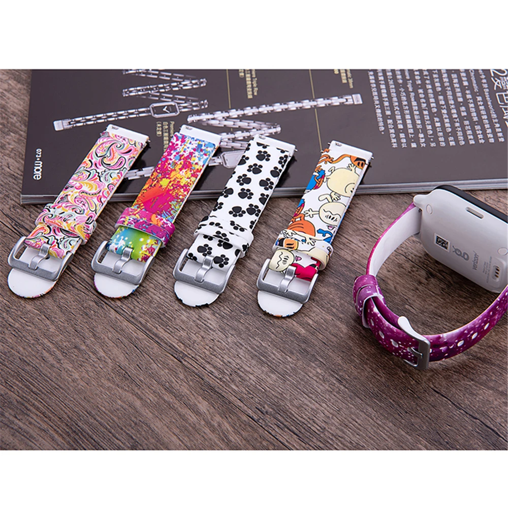 20MM Children Watch Strap Replacement Cartoon Watch Band Belt for Galaxy Watch Active/ Honor Watch SE/Garmin Vivomove Smartwatch