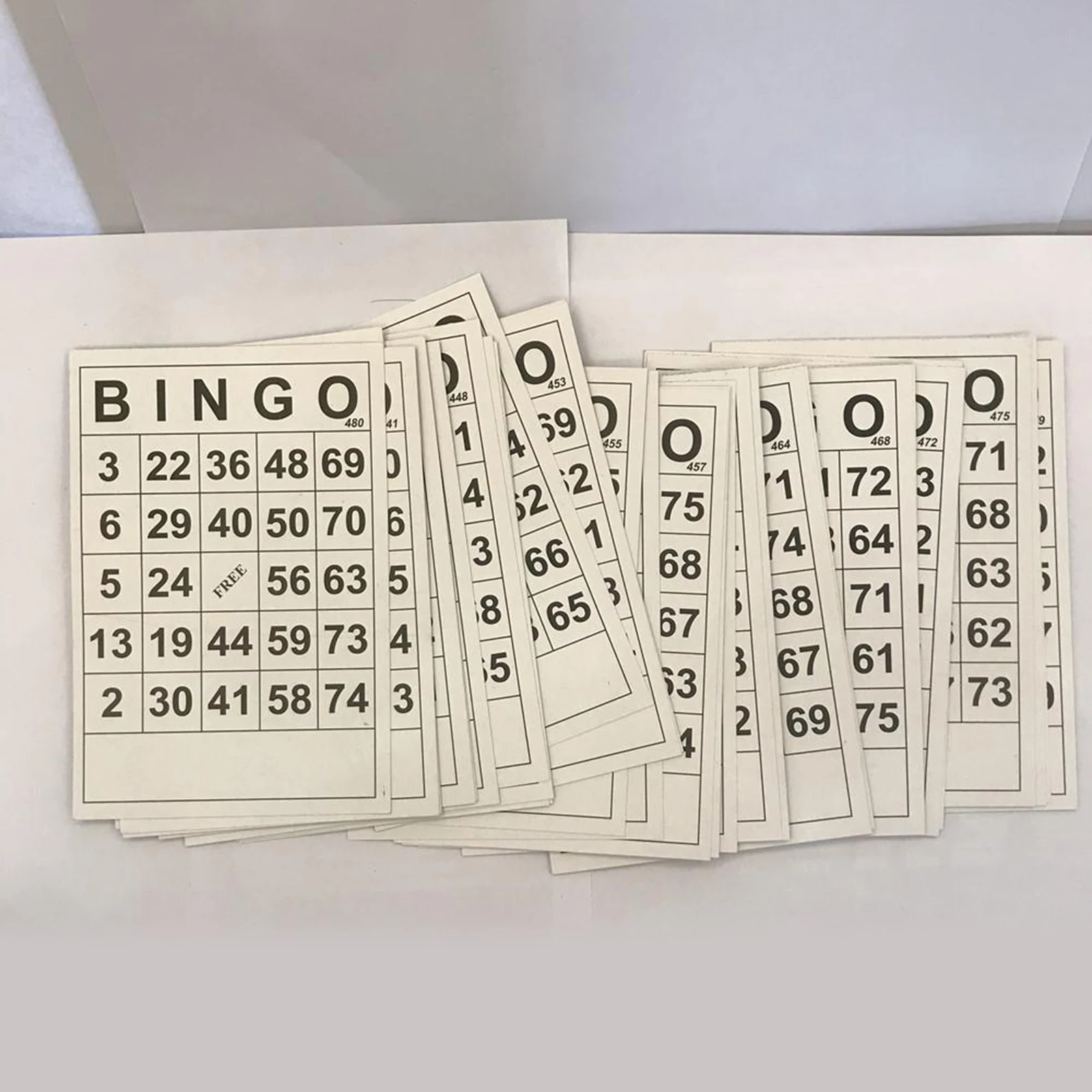 40pcs/Set Bingo Game Parts 40 Bingo Cards Plus 75 Numbers Chips For Kids Party Interactive Game Activity Party Toys