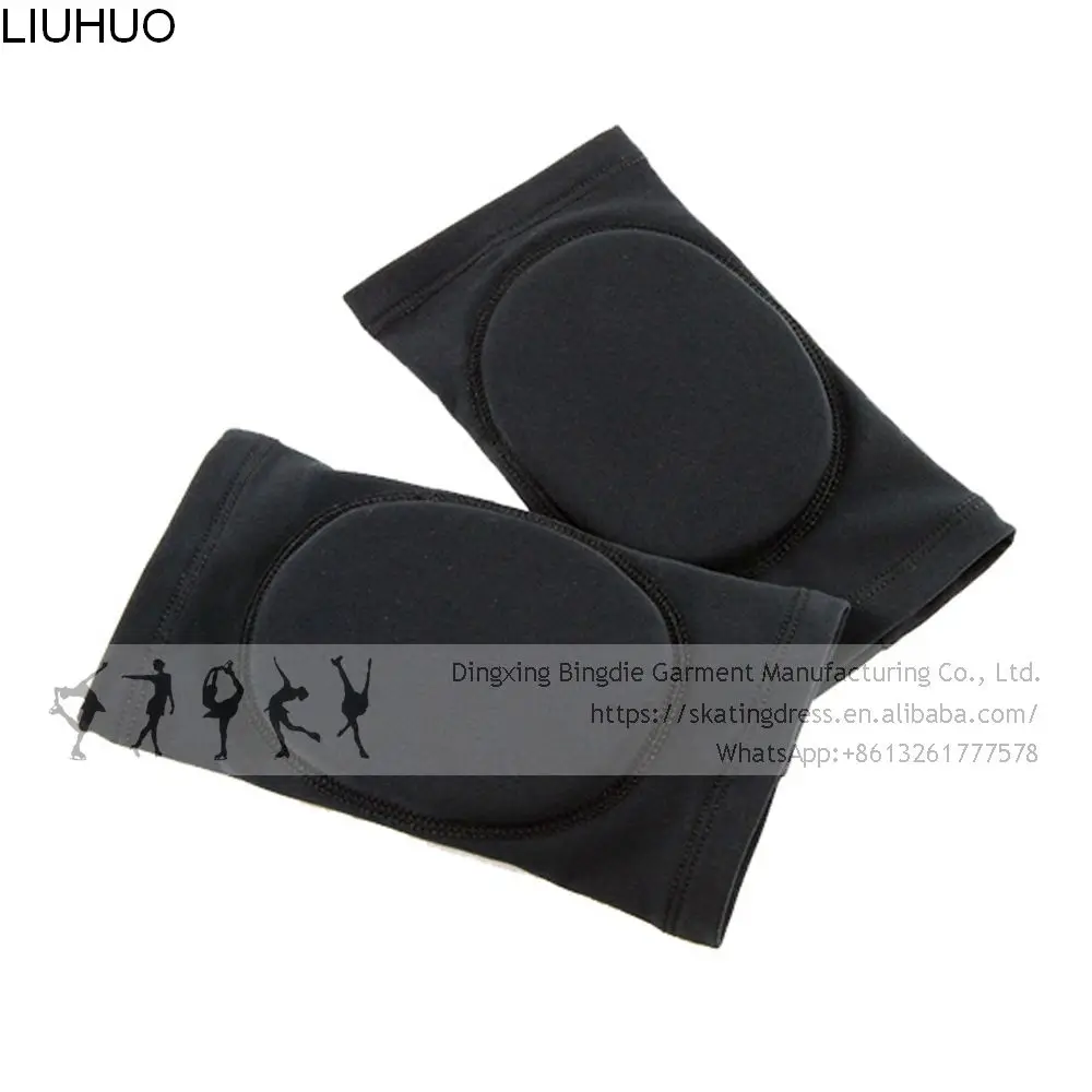 Ice Skating Figure Skating Knee Protector Pads Sports Safety Supporter Protective Mat Protection black pink