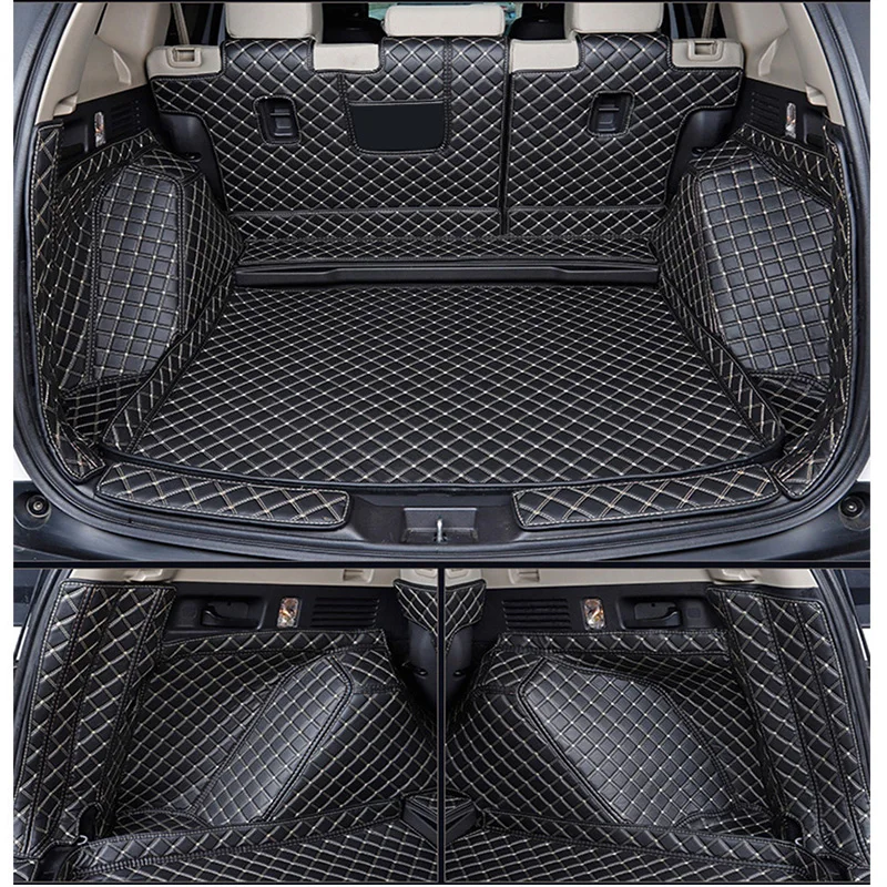 

car trunk mat for Peugeot 408 5008 508 3008 4008 2008 308 (2006-2021) Waterproof Cargo Liner Boot Carpet Luggage Mud Pad