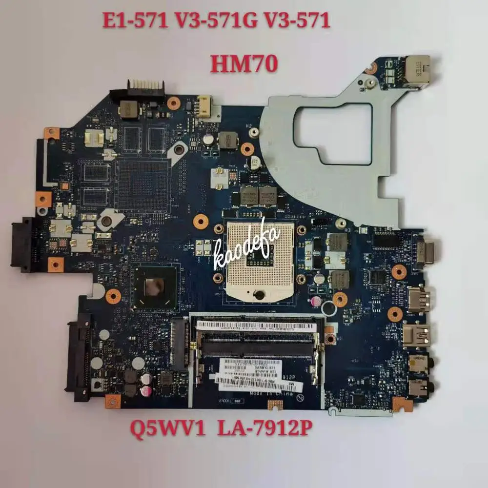 

Q5WV1 LA-7912P Mainboard For E1-571G V3-571G V3-571 NV56R PC Motherboard NBC1F11001 HM70 DDR3 100% Test Word Ok