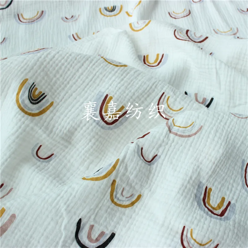 135x50cm Double Gauze Cotton Layer Sewing Fabric, Making Seersucker Blanket Clothing Cloth