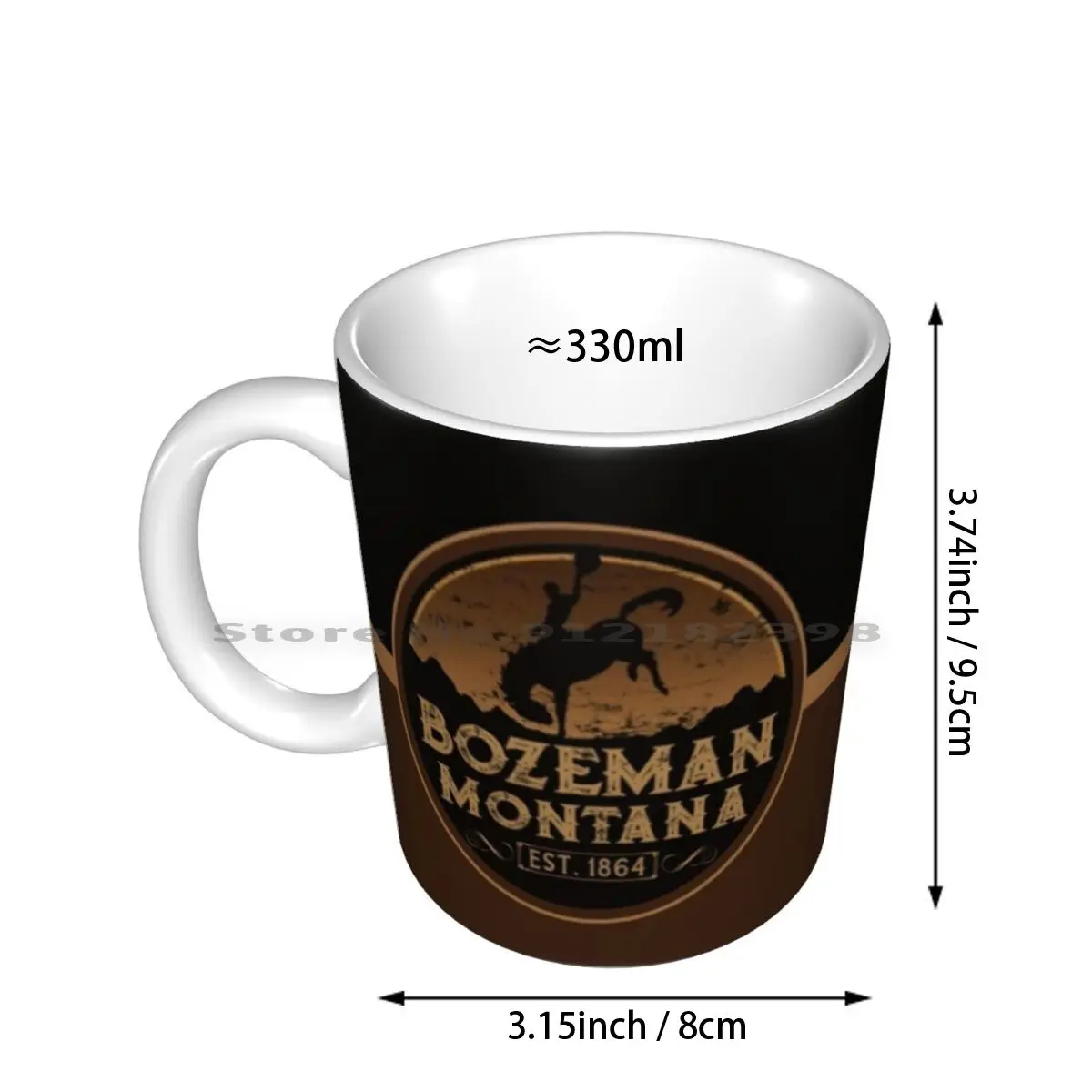 Bozeman Montana Mt Wild West Cowboy Ceramic Mugs Coffee Cups Milk Tea Mug Bozeman Montana Mt Wild West American History Cowboy