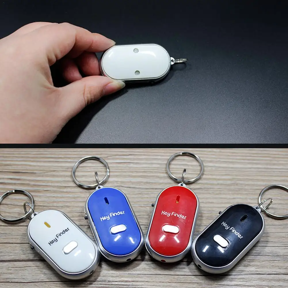 Key Finder Whistle Key Finder Flashing Beeping Remote Lost Keyfinder Locator Keychain Anti-lost Device Alarm For The Elderly Pet