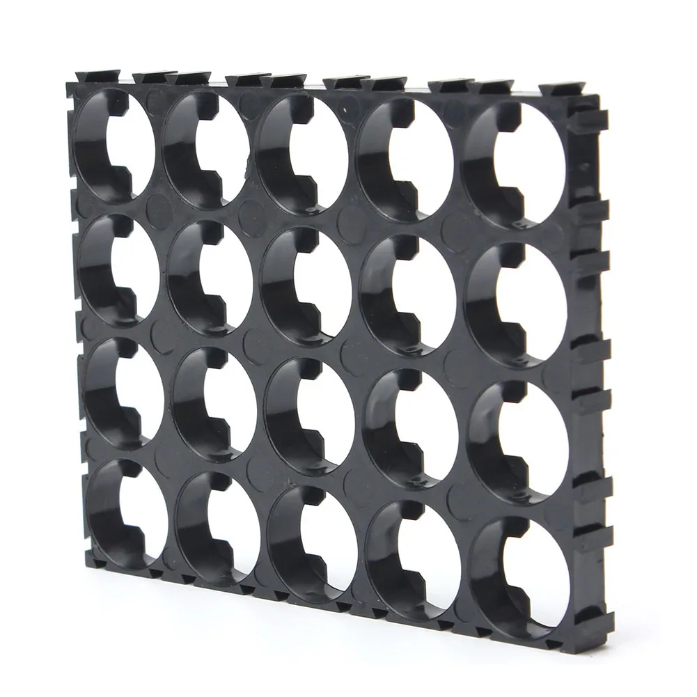 20/30/40/50 Pcs 18650 Battery 4x5 Cell Spacer Radiating Shell Pack Plastic Heat Holder Black Drop Shipping Support