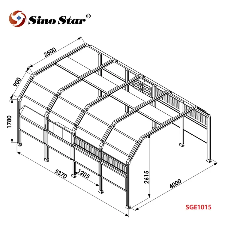 SGE1015S manufactory High Lumen car detailing panel light car wash light led tunnel oem detailing lights tunnel