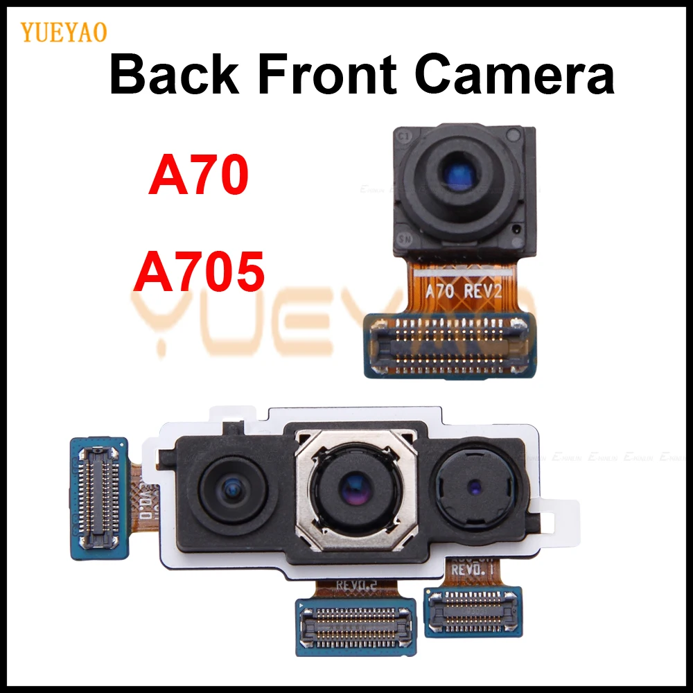 Back Big Main Rear Camera Front Camera Module Flex Cable  For Samsung Galaxy A70 A705 A705F Front Facing Small Camera Flex Cable