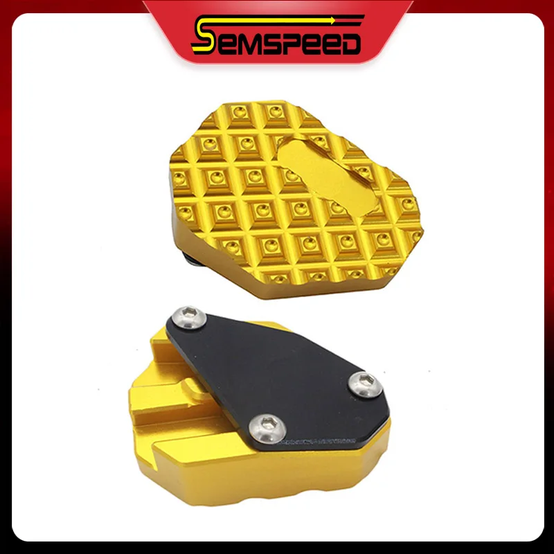 SEMSPEED Moto Arrière Levier De Frein Repose-Pieds Pad Extension Agrandisseur Pédales Pour Yamaha MT-07 MT-09 MT-10 FZ-07 09 10 2014-2020