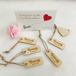 Customized Banquet Guest Name Wooden Label Card, Wedding Table Decoration, Personalized Tag