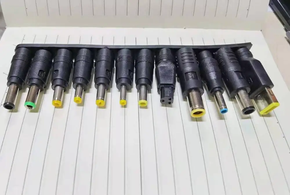 1Set(12Pcs) Universal for Notebook Laptop DC Power Charger Supply Adapter Tips Connector Jack to Plug Charging