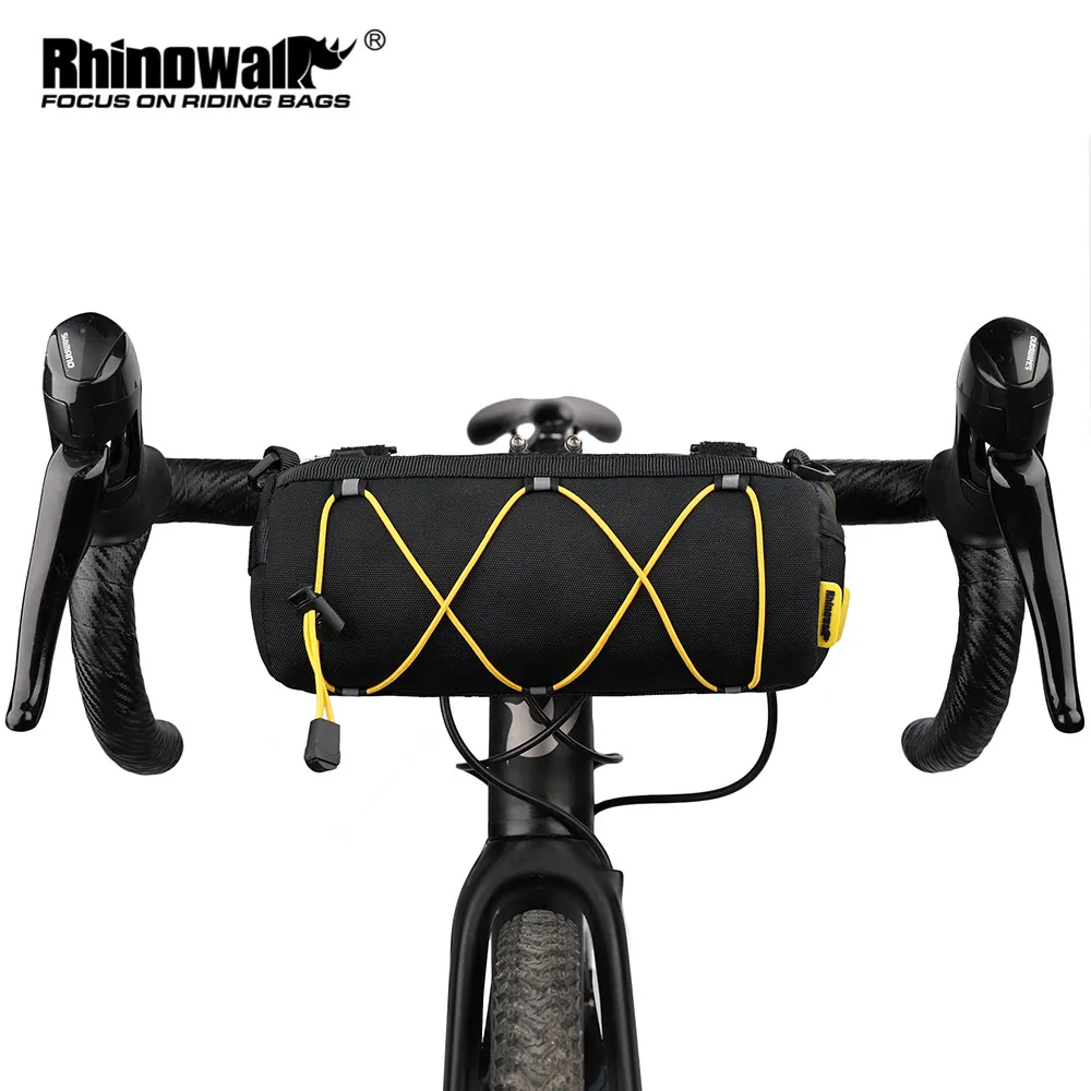 Rhinowalk  Front Tube Bag  2.4L Bicycle Bag MTB Road Handlebar Pannier Multi-purpose Big Capacity Backpack Cycling Travel Commut