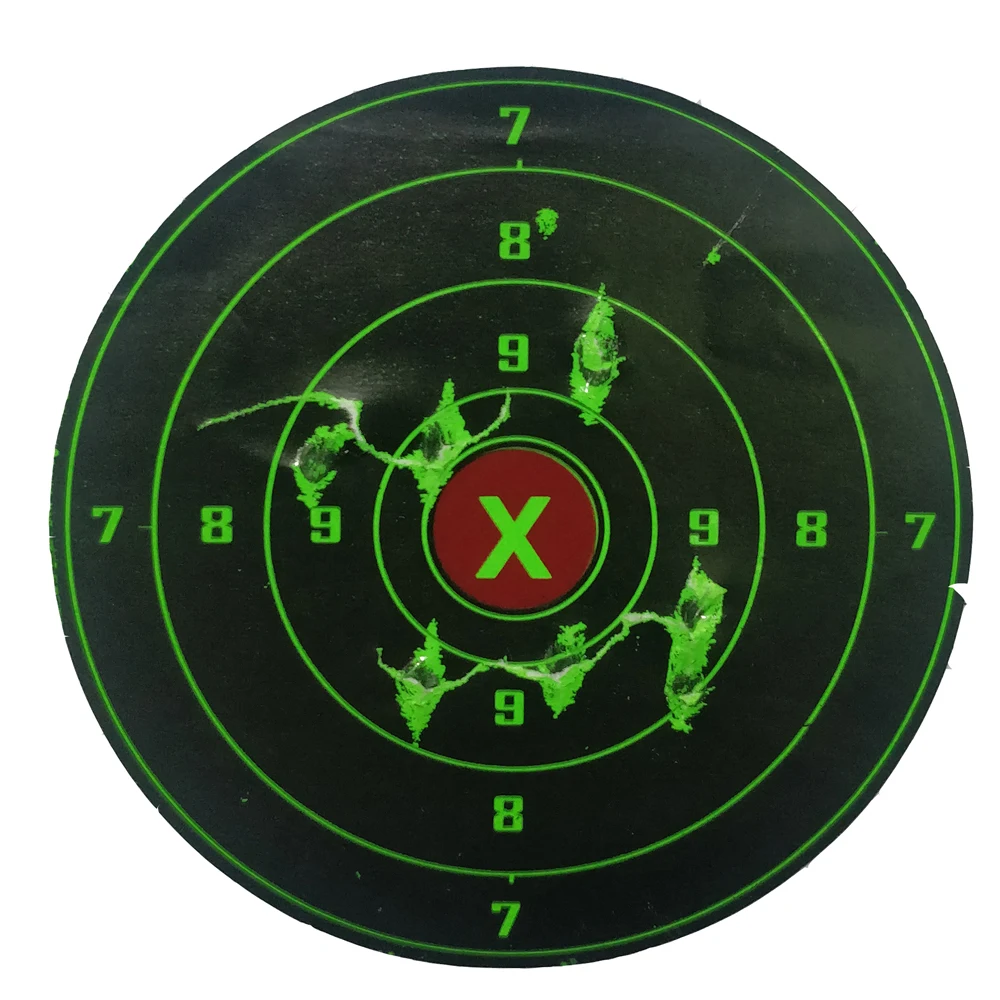 4" 100Pcs/Roll Targets for Shooting 4 Inch Reactive Target Stickers Self Adhesive Target for BB Gun, Pellet Gun, Airsoft, Rifle