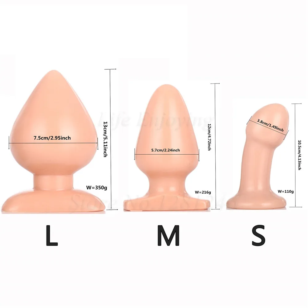 Super Soft Huge Size Anal Beads Big Dildo Butt Plug Large Anal Sex Toy Prostate Massage For Men Female Anus Expansion Stimulator