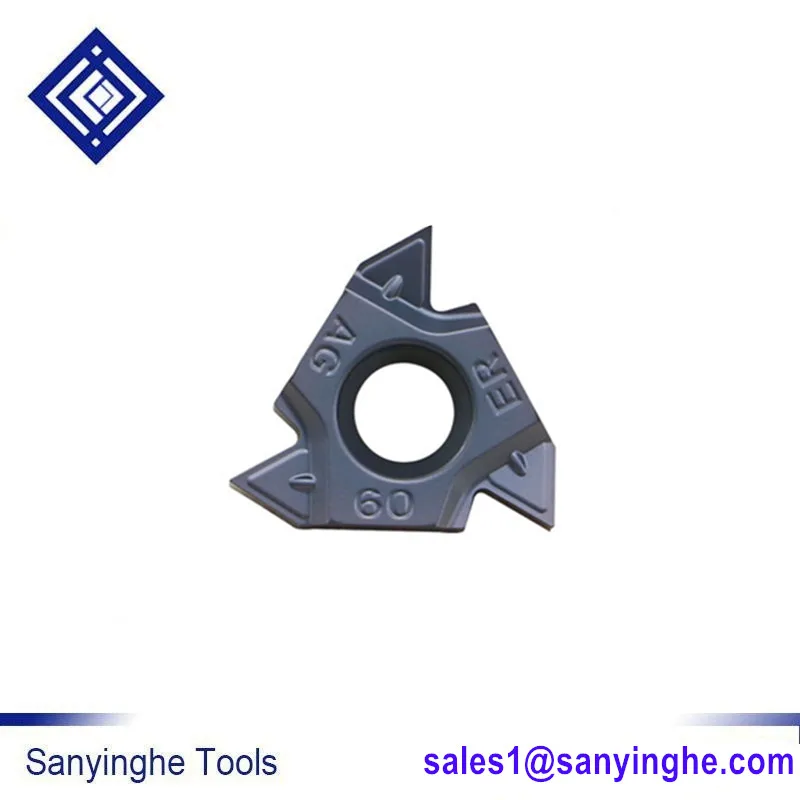 Shiping libero 16ER AG55 carburo di tungsteno Inserti di filettatura 55 Gradi Filettatura Esterna Consigli Indicizzabili Inserti per Tornio Holder SER