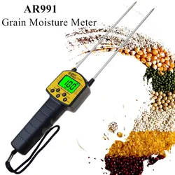 AR991 Grain Moisture Meter Hygrometer Digital Moisture Meter For Corn,Wheat,Rice,Bean,Wheat Flour Fodder Rapeseed Seed 40% Off