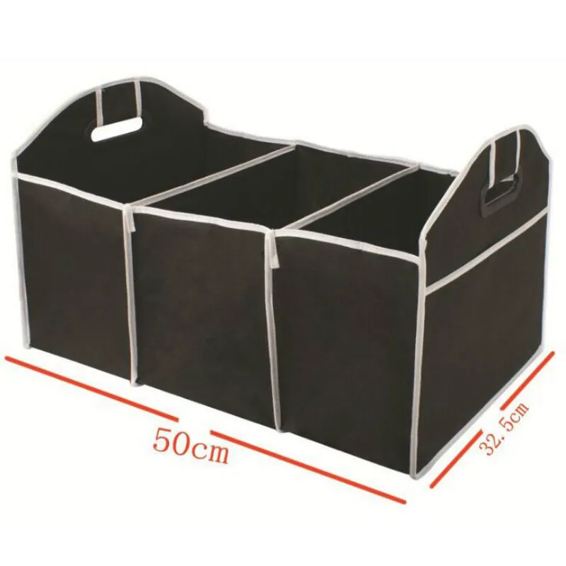 Car Multi-Pocket Trunk Organizer Large Capacity Folding Storage Bag Trunk Stowing and Tidying Trunk Organizer Car Stuff