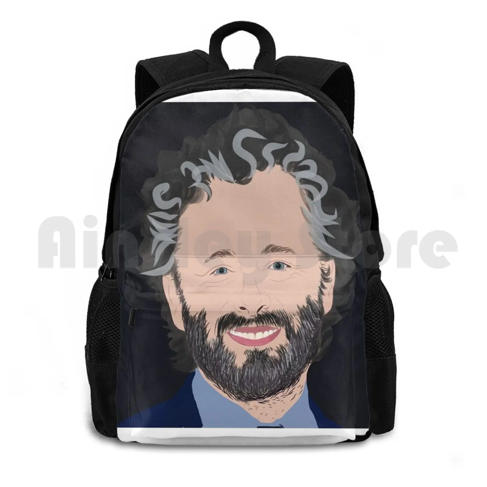 

Sheen Drawing Outdoor Hiking Backpack Riding Climbing Sports Bag Actor Movies