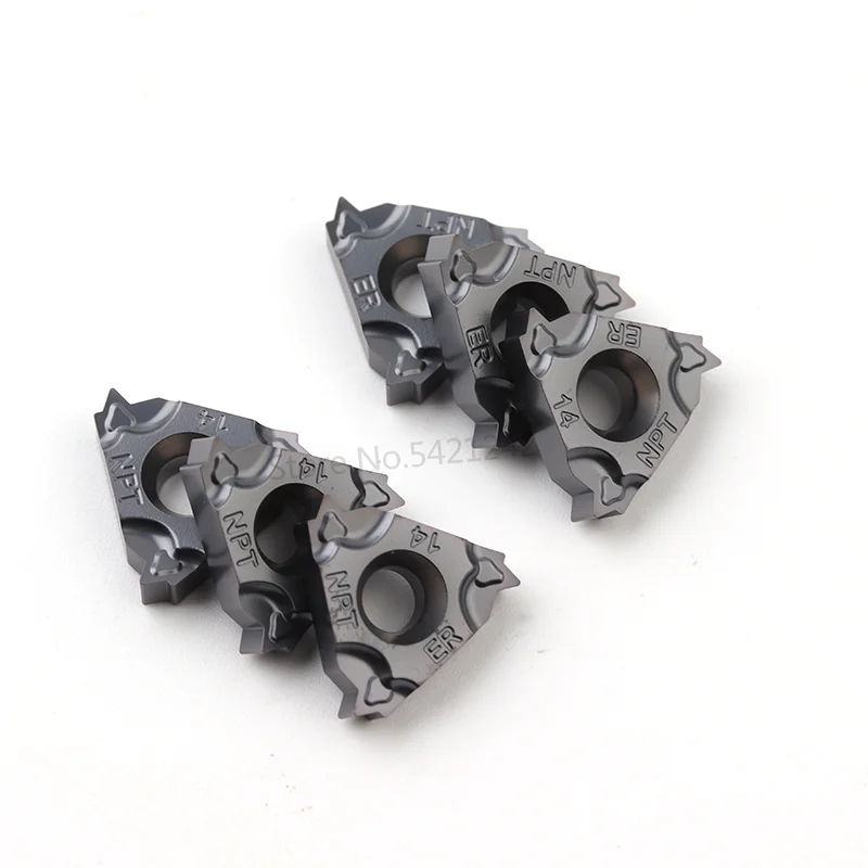 10pcs 16ERM 16IRM 8NPT 11.5NPT 14NPT 18NPT 27NPT IC908 Carbide Inserts CNC Lathe Blade Thread  Turning Cutter Tool