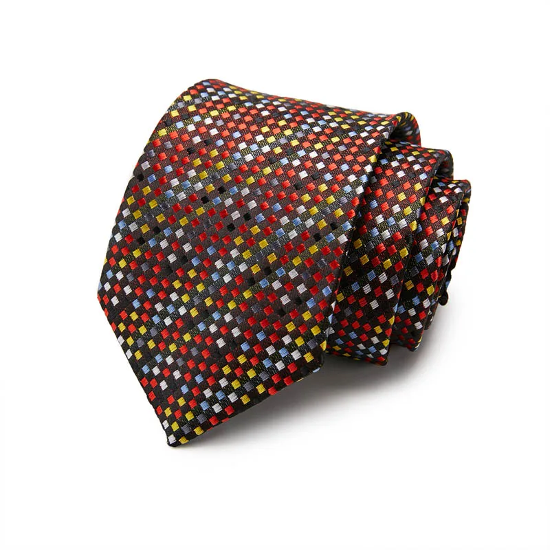 Corbata de seda de colores para hombre, corbatas formales, corbata delgada estrecha, corbata delgada, corbata de moda, 7,5 cm