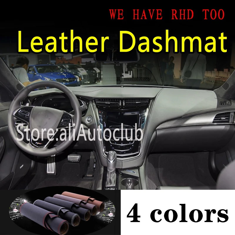 

Для Cadillac CTS G3 2014 2015 2016 2017 2018 2019 кожаный коврик для приборной панели, коврик для приборной панели, солнцезащитный ковер, Стайлинг автомобиля