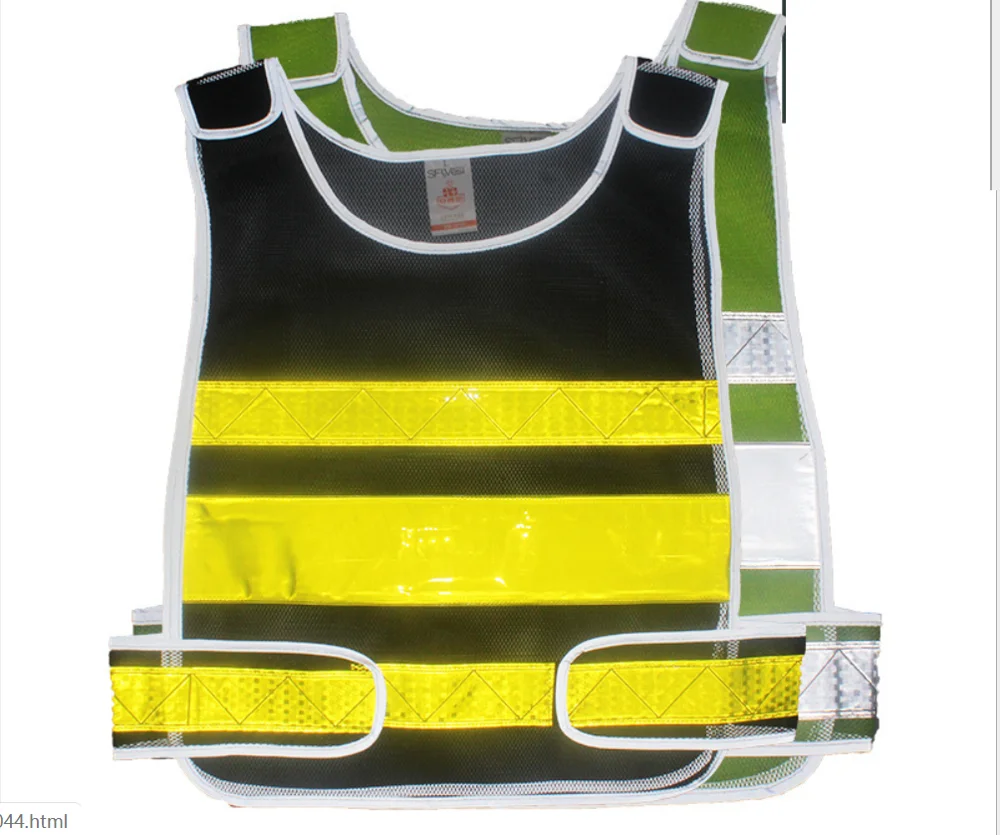 Hi Vis Safety Veflective Vest Construction Building Vest Safety Clothes Work Vest Multi Pocket Black Vest Traffic Vest Tank Tops