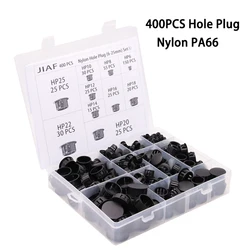 400pcs Plastic Hole Plug With Snap 6-25 mm 5-26 mm Nylon Cap Use For Table And Box Hole HP-22 Sealing Plug Hole Plugs Set