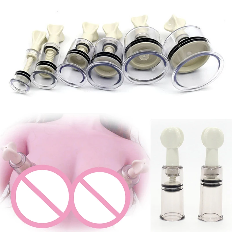 6 Sizes Nipple Sucker Sexy Breast Massage Clitoris Stimulator Breast Enlarger Vacuum Pump Sex Toys For Woman Adults Games