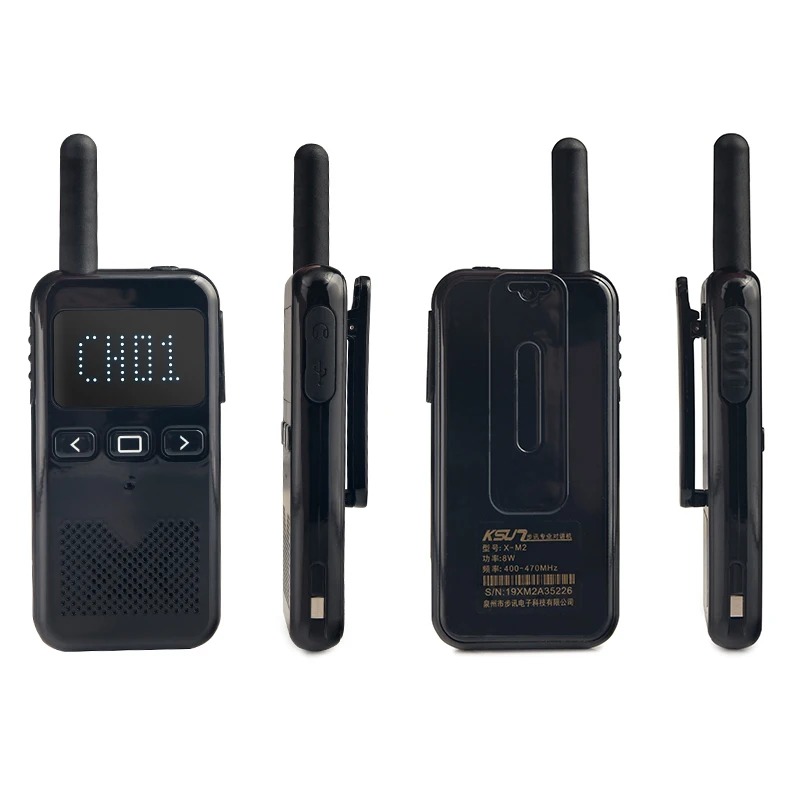 KSUN-M2 Walkie Talkie, Mini Two Way Radio Transceiver Station, Handheld Talkies, Portable Communication, Wireless Intercom