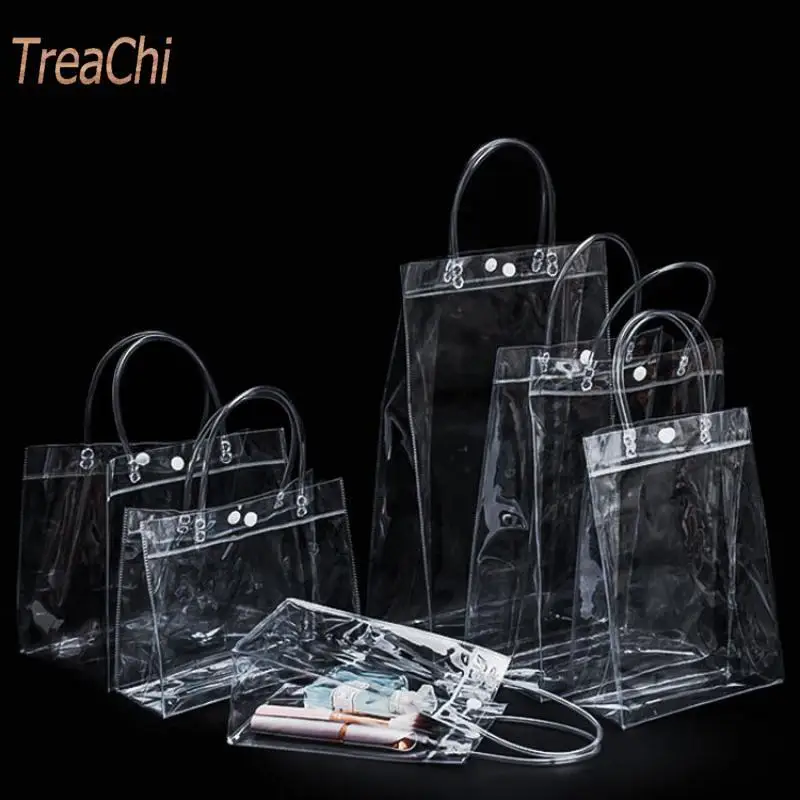 Thickened Jelly Pocket Net Celebrity with Souvenir Wedding Candy Gift Bag Pvc Tote Bag Transparent Plastic Bag 20 Pcs/lot